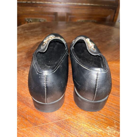 Hot Topic CottageCore Goth Rose & Skull Horse Bit Black Heeled Wednesday Loafers - Picture 5 of 10